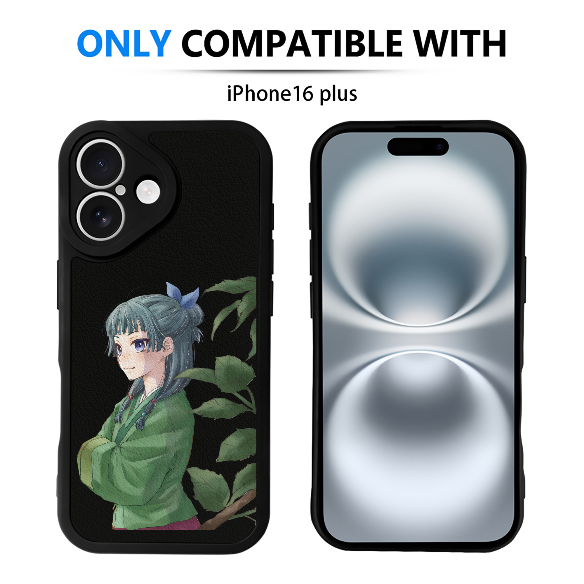（画像用） 薬屋のひとりごと The Apothecary Diaries 【iPhone 16シリーズ対応】シリコンスマホケース（レザー調） 材質：シリコン
